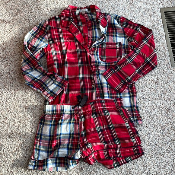 J. Crew Flannel Pajama Set XS - Picture 1 of 3